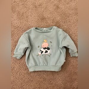 Mori Charming Baby Animal Graphic Sweatshirt